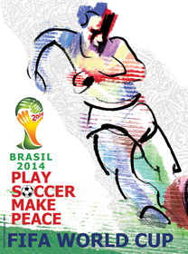 پوستر یک هنرمند برای جام جهانی فوتبال