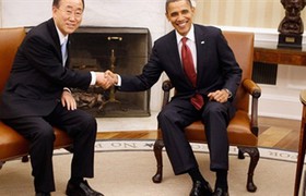 اتفاق نظر اوباما و بان کی مون دربار سوریه، یمن و سودان جنوبی