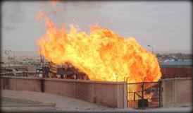 انفجار خط لوله نفت در جنوب اراضی اشغالی