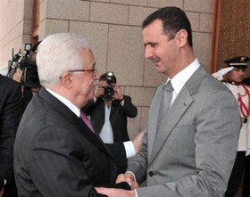 نامه محمود عباس به بشار اسد
