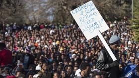 تظاهرات هزاران پناهجویان آفریقایی در مقابل پارلمان اسرائیل