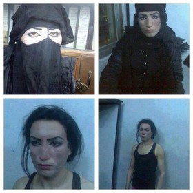بازداشت سر کرده جبهه النصرة در "القصیر" سوریه با لباس زنانه