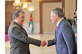 تقدیم استوارنامه سفیر جدید ایران به پادشاه اردن