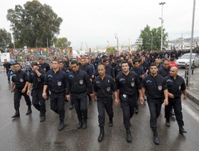 تظاهرات نیروهای امنتیی الجزایر