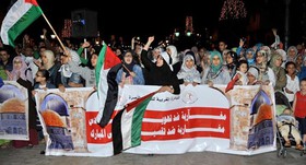تجمع مقابل پارلمان مراکش در اعتراض به عادی‌سازی روابط با رژیم صهیونیستی
