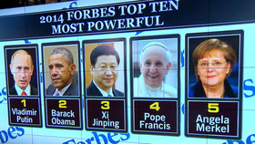 پوتین قدرتمندترین رهبر جهان در لیست فوربس‌، اوباما همچنان دوم است