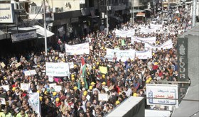 تظاهرات اردنی‌ها در حمایت از مسجد الاقصی / جلسه فوق‌العاده پارلمان اردن درباره اوضاع قدس