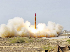 پاکستان یک موشک بالستیک آزمایش کرد