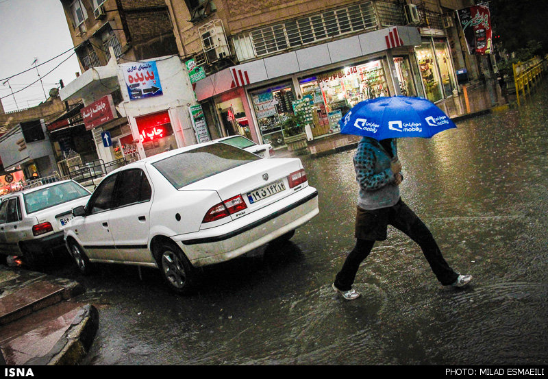 بارش باران در اهواز