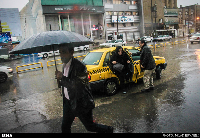 بارش باران در اهواز