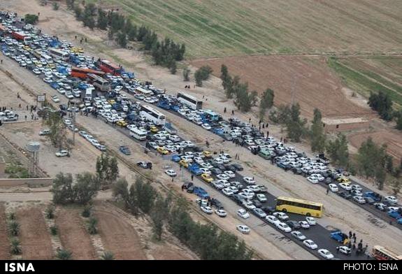 ترافیک نیمه سنگین در محور ایلام - مهران