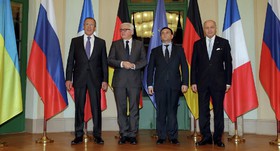 وزرای امور خارجه آلمان، فرانسه، روسیه و اوکراین خواهان توقف فوری درگیری‌ها در اوکراین