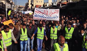 تظاهرات اردنی‌ها برای آزادی زندانیان سیاسی