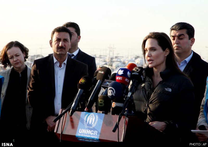 آنجلینا جولی در عراق: جامعه جهانی در حفاظت از آوارگان ناکام مانده است