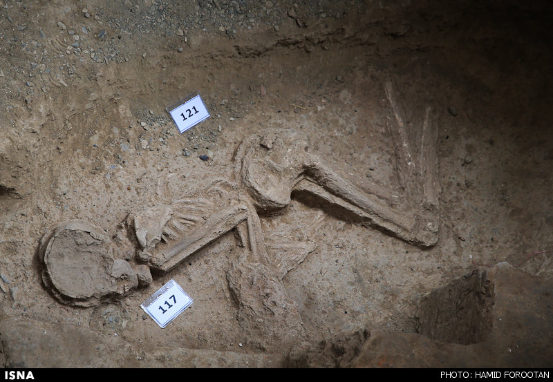 کشف بقایای یک اسکلت کنار زن 7 هزارساله تهران