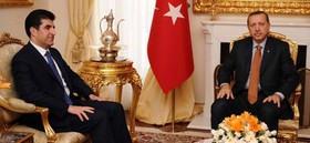 دیدار بارزانی با اردوغان و داوود اوغلو در آنکارا
