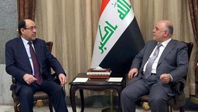 مبارزه با داعش و اوضاع سیاسی محور گفت‌وگوی العبادی و مالکی در بغداد
