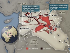 کاهش 14 درصدی قلمرو داعش و سه برابر شدن مناطق تحت کنترل کردها در 2015
