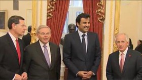 رایزنی امیر قطر با مقامات کنگره آمریکا درباره مسائل منطقه