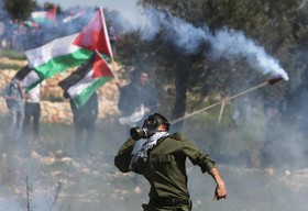 تظاهرات فلسطینی‌ها در دهمین سالروز انتفاضه مردمی