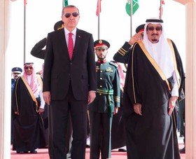 دیدار اردوغان با پادشاه عربستان