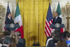 تعهد آمریکا و ایتالیا بر همکاری علیه تهدیدات ناشی از ناآرامی‌های لیبی