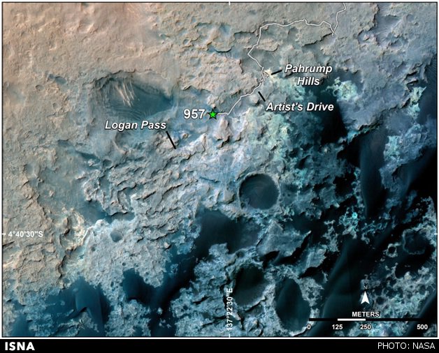 راهپیمایی کنجکاوی در مریخ به 10 کیلومتر رسید