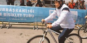 اردوغان دوچرخه‌سواری کرد