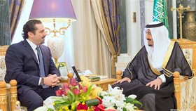 استقبال پادشاه عربستان از سعد حریری