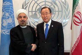 رییس‌ جمهور ایران و دبیرکل سازمان ملل دیدار کردند