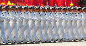 شرکت گارد تشریفات چین در رژه بزرگ "روز پیروزی" در مسکو