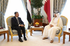 خالد بحاح با نخست‌وزیر قطر افزایش حمایت‌ها از یمن را بررسی کرد