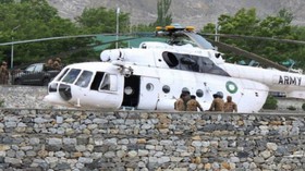 انتشار ویدیوی ساقط کردن هلیکوپتر حامل سفیران خارجی در پاکستان از سوی عوامل طالبان