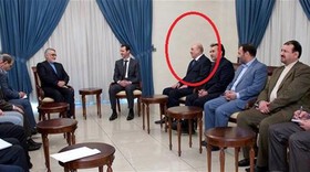 انتشار تصاویری از مدیر دفتر امنیت ملی سوریه در کنار اسد پس از انتشار خبر بازداشتش