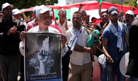 تظاهرات گروه‌های فلسطینی در سالروز نکبت و تاکید بر حق بازگشت آوارگان