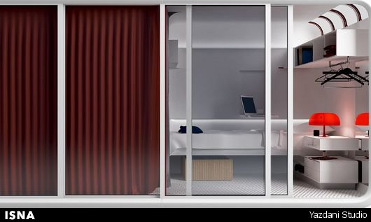 طراحی اتاق کامل خوابگاهی در یک واحد کوچک توسط معمار برجسته ایرانی+تصاویر