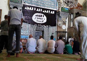 "لشکرکشی به بغداد" عنوان نخستین خطبه نماز جمعه داعش در رمادی