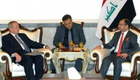 دیدار رئیس پارلمان عراق با جان آلن و وزیر خارجه قطر