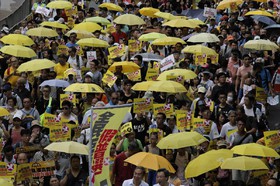 تظاهرات هزاران هنگ کنگی در مخالفت با اصلاحات انتخاباتی