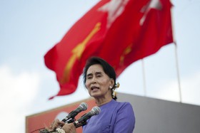 سوچی: روند صلح، اولویت اول دولت جدید میانمار خواهد بود