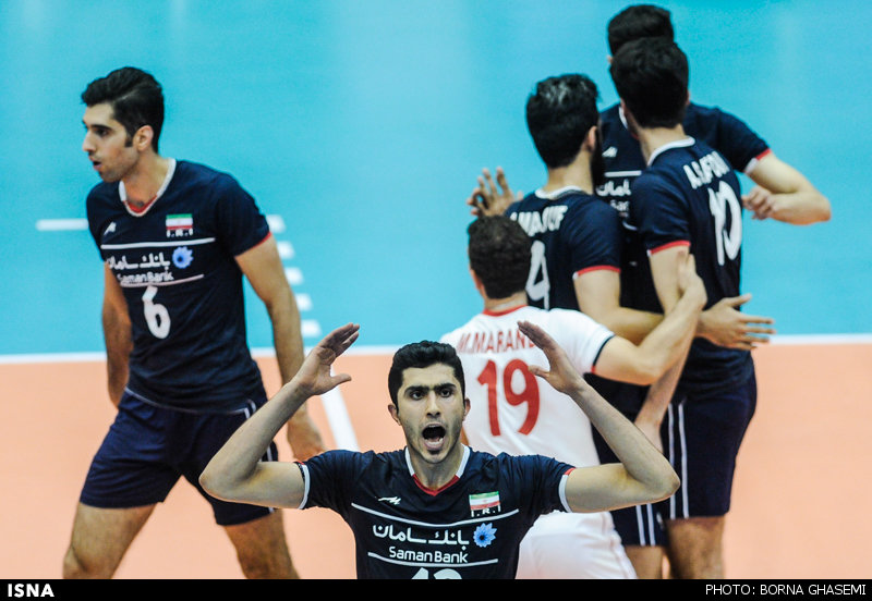 پیروزی والیبال ایران بر روسیه