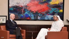 دیدار دی‌میستورا با وزیر خارجه امارات و ادامه رایزنی‌های وی در منطقه