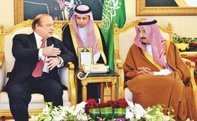 نواز شریف با پادشاه عربستان دیدار کرد