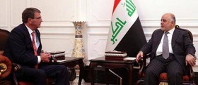 دیدار اشتون کارتر با رهبران عراق و تاکید بر حمایت همه‌جانبه واشنگتن از بغداد