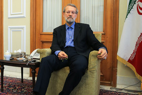 حضور لاریجانی در جلسه هیات رئیسه جامعه مدرسین حوزه علمیه قم