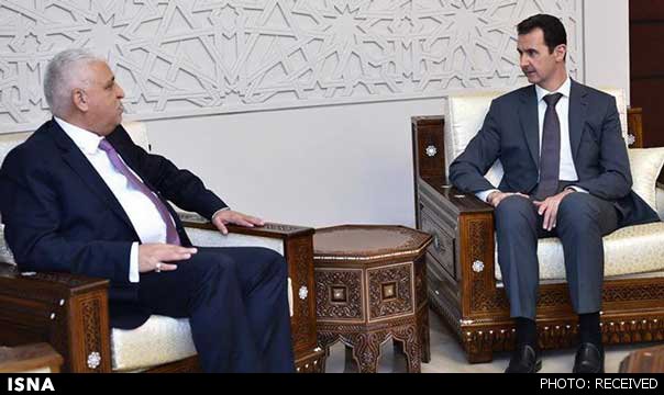 دیدار اسد با فرستاده العبادی و تاکید بر گسترش همکاری علیه تروریسم
