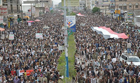 تظاهرات گسترده یمنی‌ها علیه تجاوزات عربستان/ "انصارالله قدرت پاسخگویی را دارد"