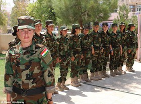 یگان "دختران آفتاب" به جنگ داعش می‌رود