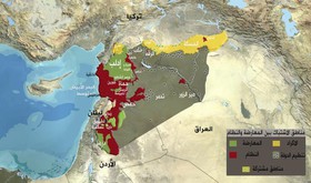 جدیدترین نقشه تقسیم خاک سوریه