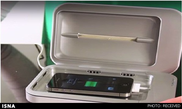 شارژر میکروب‌کش برای تمیزکردن تلفن همراه